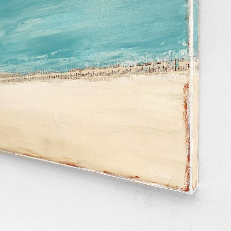 Original Color Field Painting Beach Painting by Sabina D'Antonio