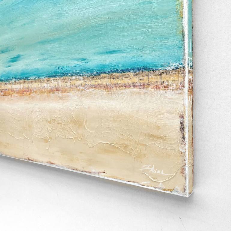 Original Color Field Painting Beach Painting by Sabina D'Antonio