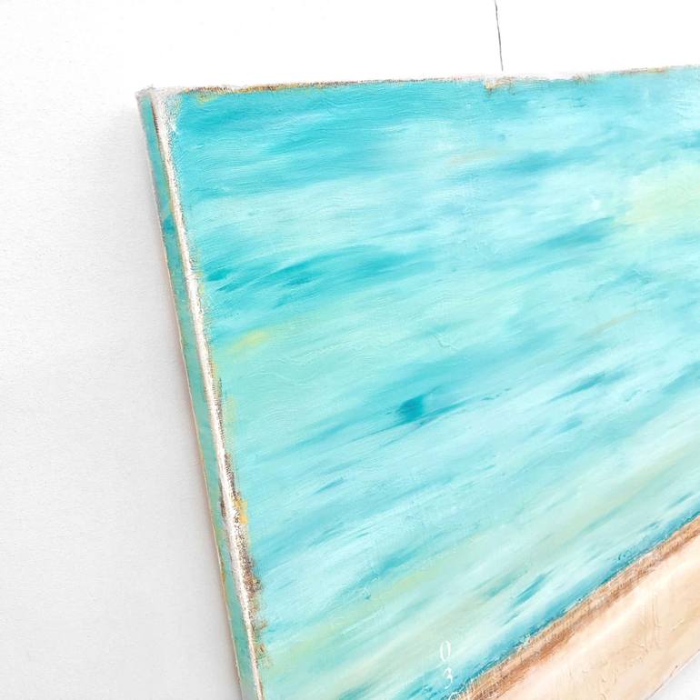 Original Color Field Painting Beach Painting by Sabina D'Antonio