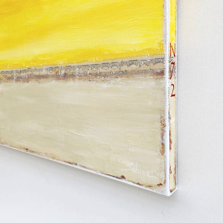 Original Abstract Beach Painting by Sabina D'Antonio