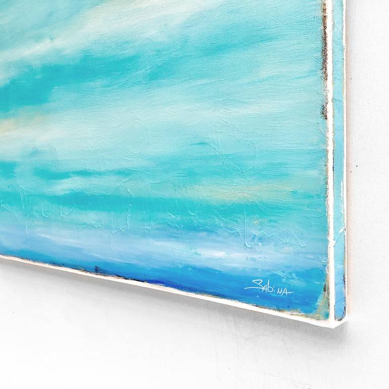 Original Abstract Beach Painting by Sabina D'Antonio