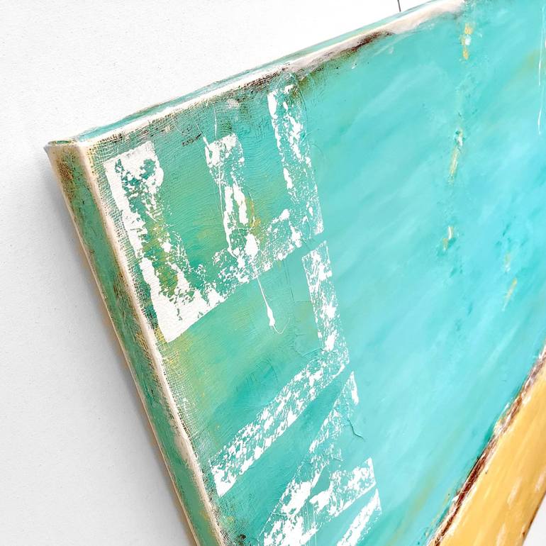 Original Abstract Beach Painting by Sabina D'Antonio