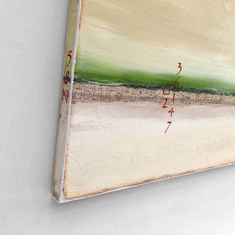 Original Abstract Beach Painting by Sabina D'Antonio