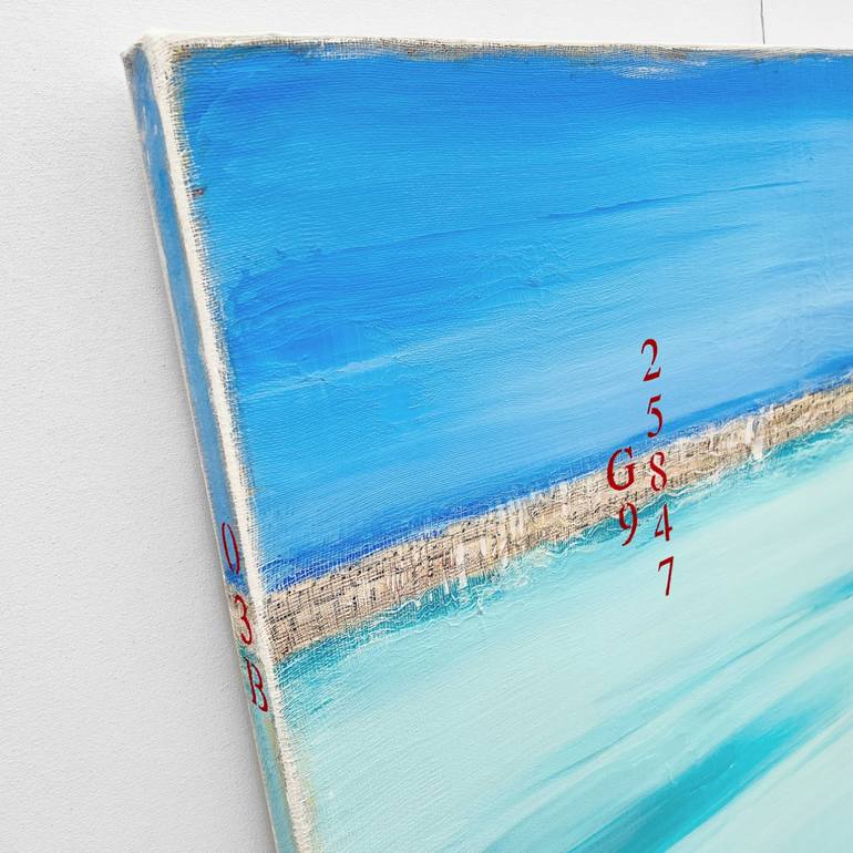 Original Color Field Painting Seascape Painting by Sabina D'Antonio