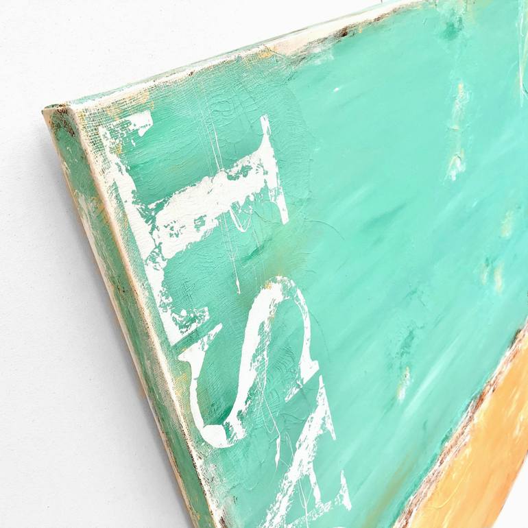 Original Color Field Painting Beach Painting by Sabina D'Antonio