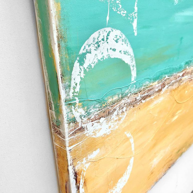 Original Color Field Painting Beach Painting by Sabina D'Antonio