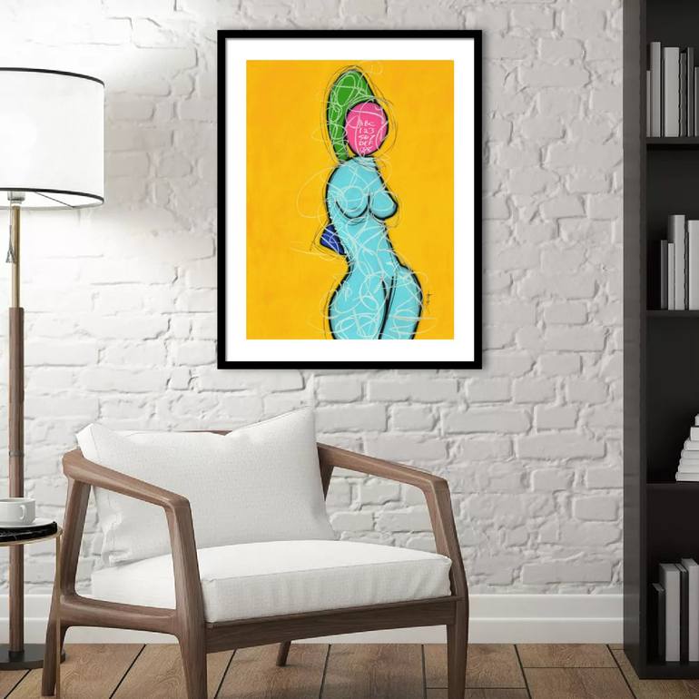 Original Women Drawing by Sabina D'Antonio