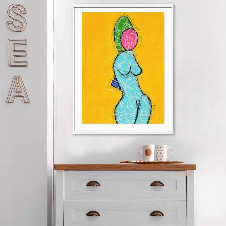 Original Figurative Women Drawing by Sabina D'Antonio