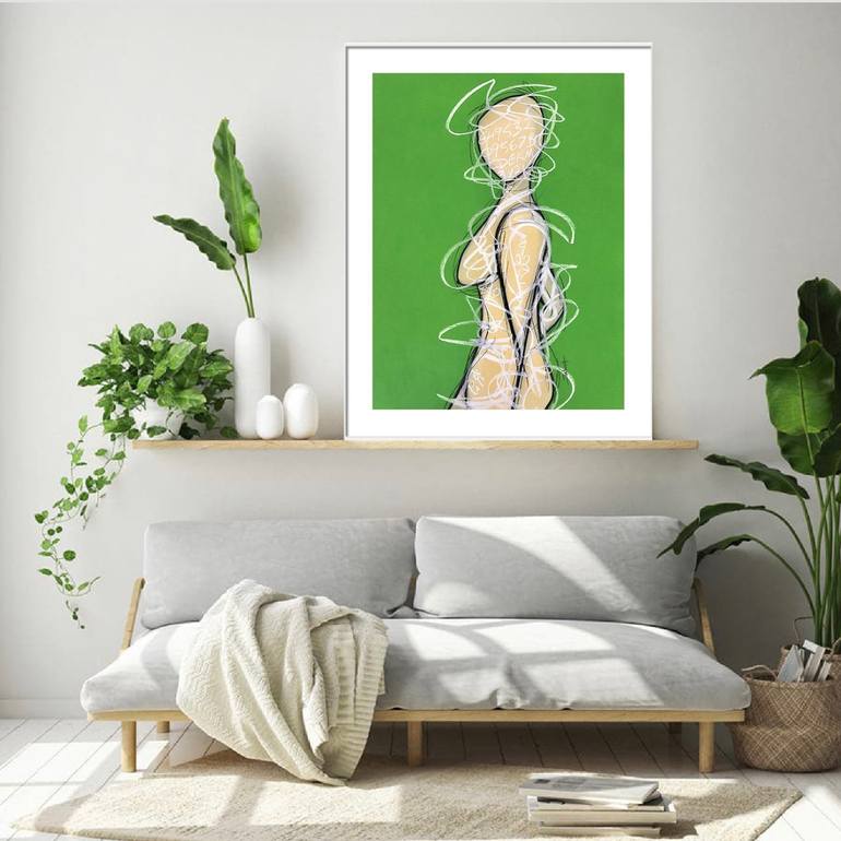 Original Women Drawing by Sabina D'Antonio