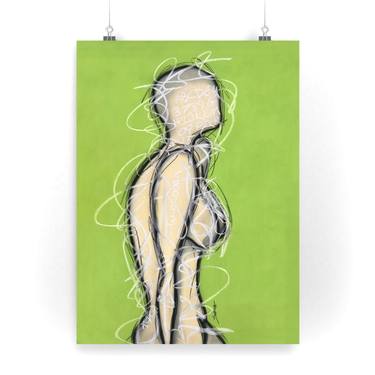 Original Figurative Nude Drawings by Sabina D'Antonio