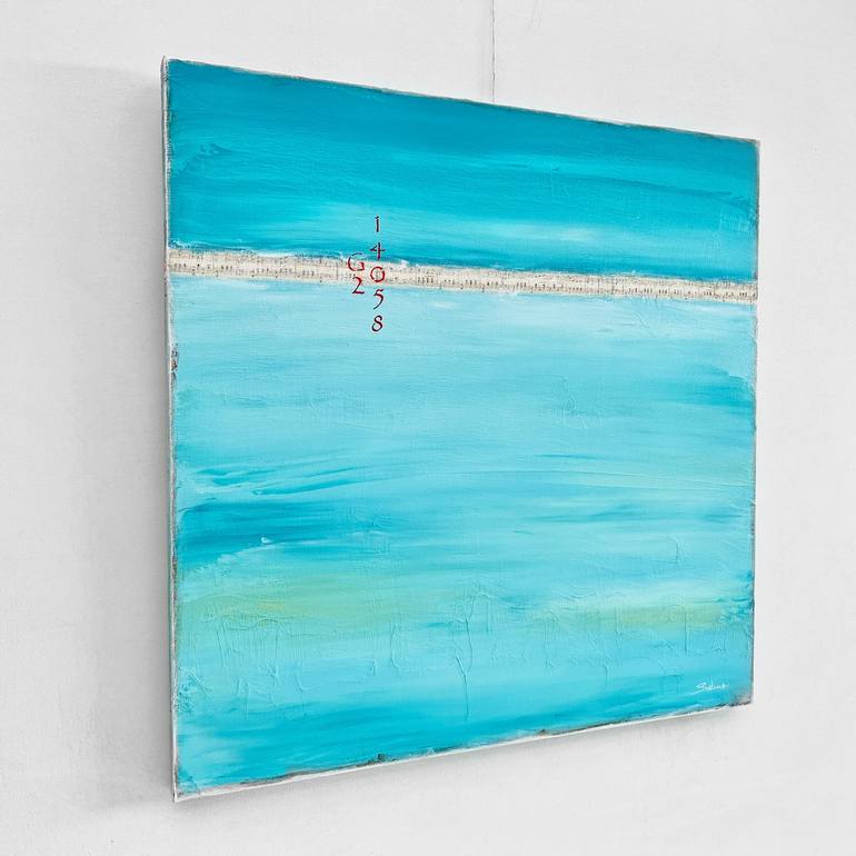 Original Color Field Painting Seascape Painting by Sabina D'Antonio