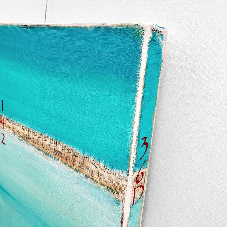 Original Color Field Painting Beach Painting by Sabina D'Antonio
