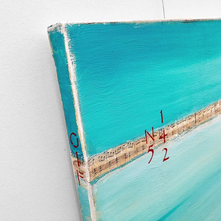 Original Color Field Painting Beach Painting by Sabina D'Antonio