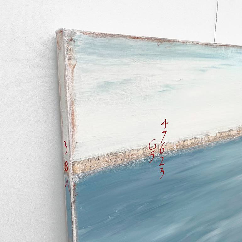 Original Color Field Painting Beach Painting by Sabina D'Antonio