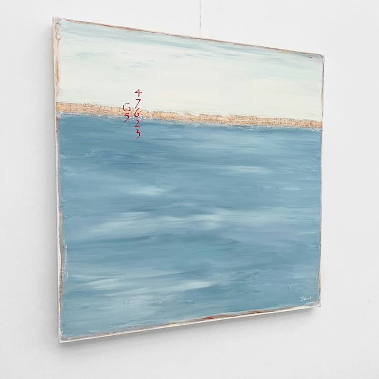 Original Color Field Painting Beach Painting by Sabina D'Antonio