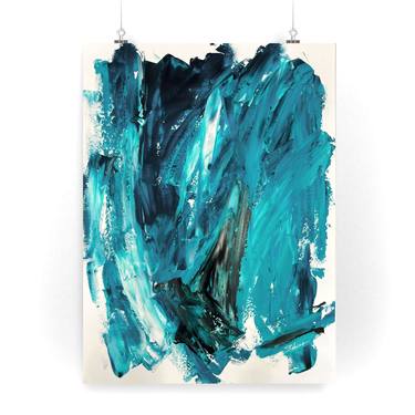 Break Water Colourful Abstract Expressionism Art thumb