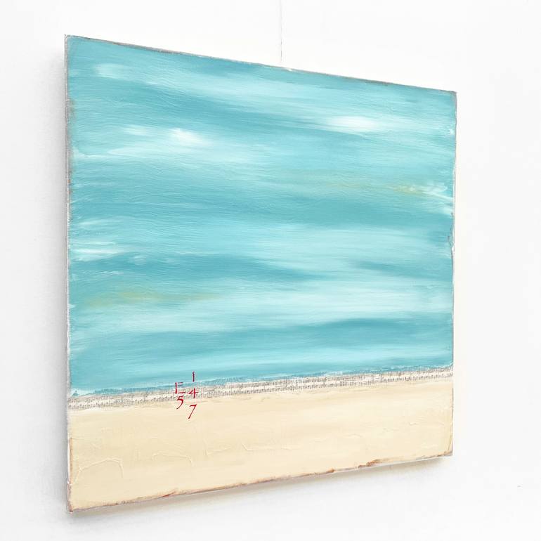 Original Color Field Painting Beach Painting by Sabina D'Antonio
