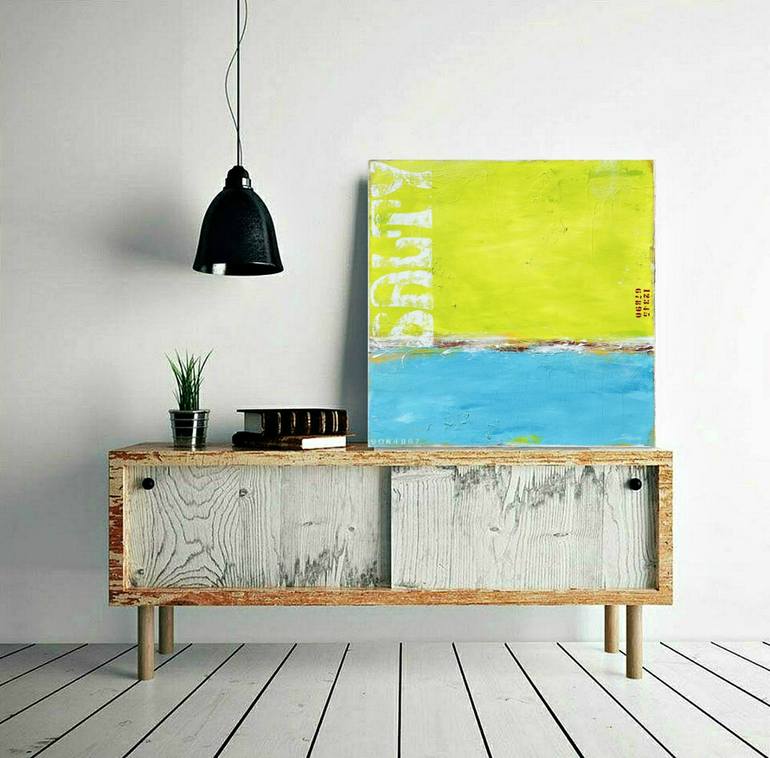 Original Abstract Beach Painting by Sabina D'Antonio