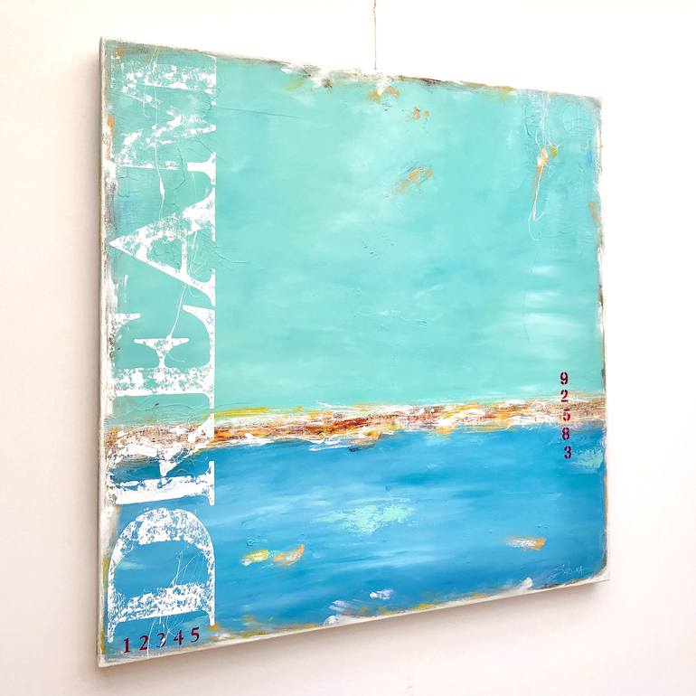 Original Abstract Seascape Painting by Sabina D'Antonio