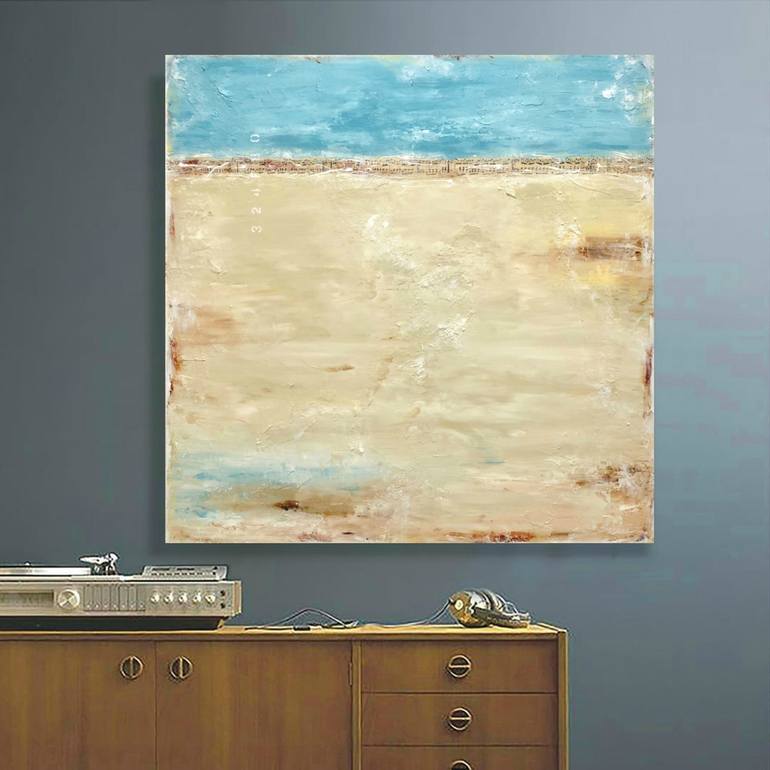 Original Abstract Beach Painting by Sabina D'Antonio