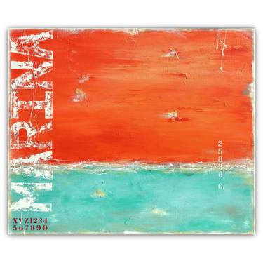 The Waterfront - Abstract Beach Pop Art Landscape Seascape thumb