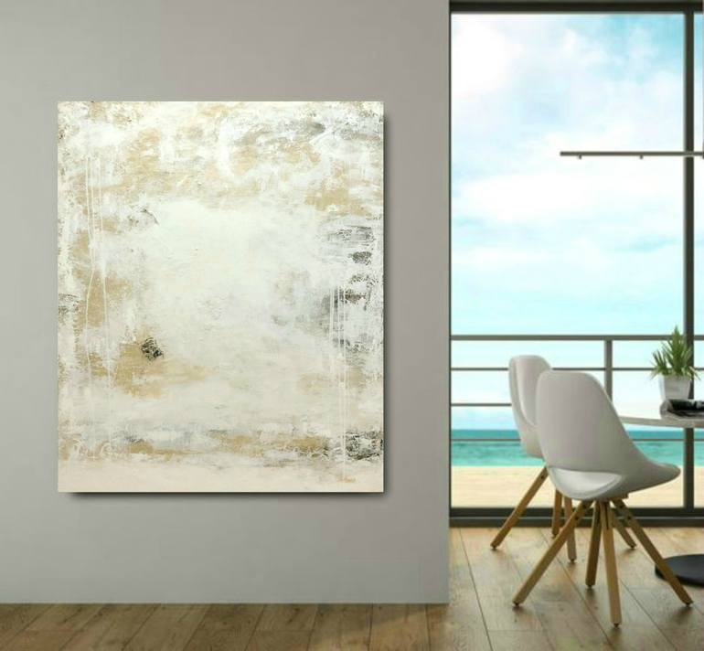 Original Abstract Beach Painting by Sabina D'Antonio