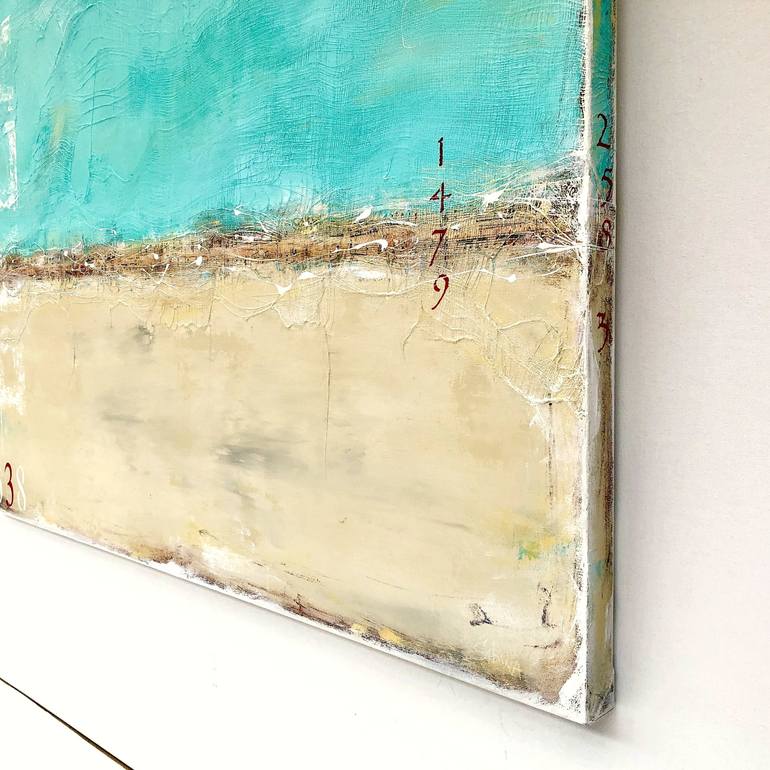 Original Abstract Beach Painting by Sabina D'Antonio