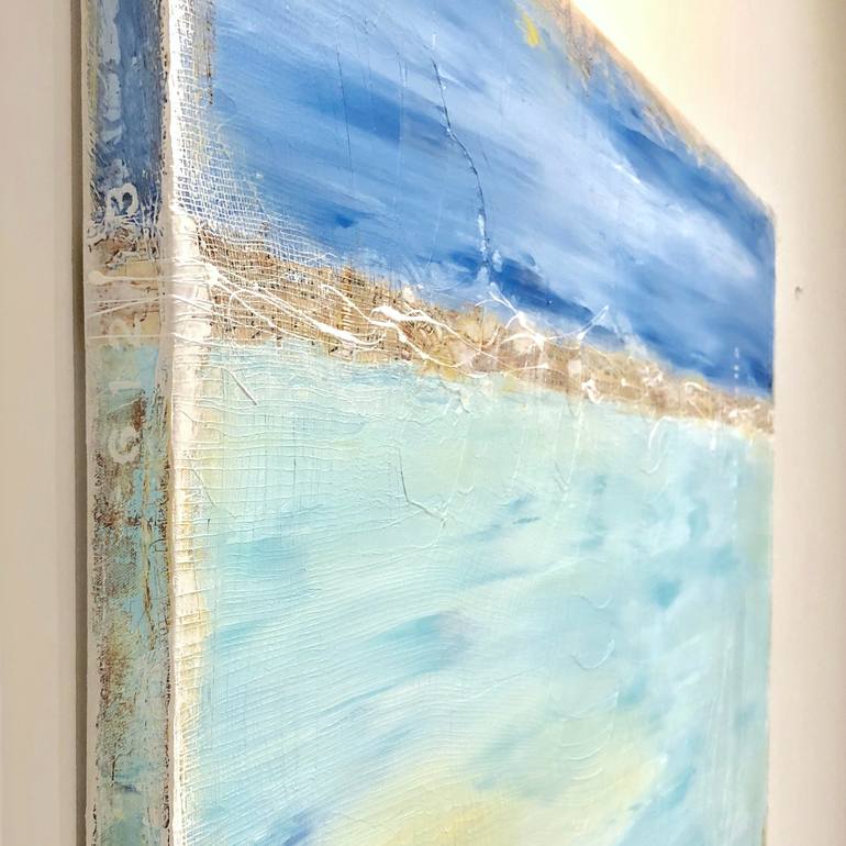 Original Abstract Beach Painting by Sabina D'Antonio