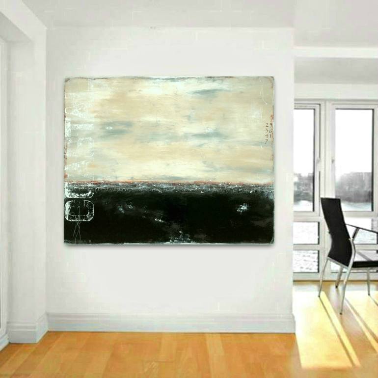 Original Abstract Beach Painting by Sabina D'Antonio