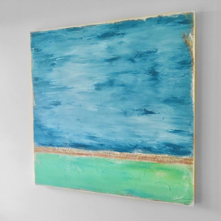 Original Abstract Seascape Painting by Sabina D'Antonio