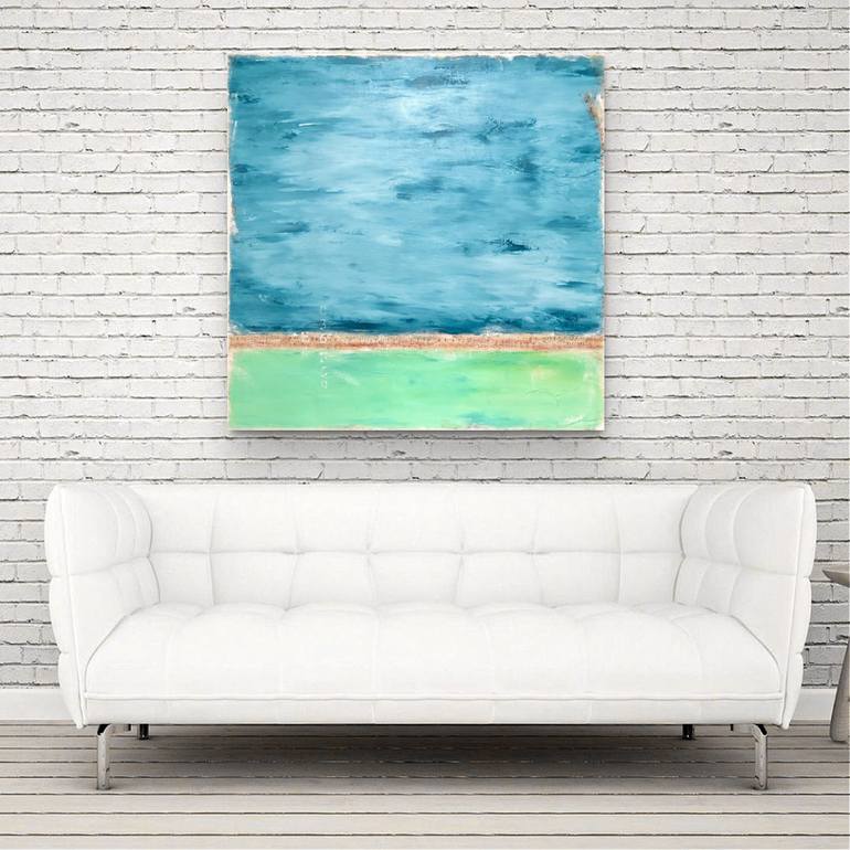 Original Abstract Seascape Painting by Sabina D'Antonio