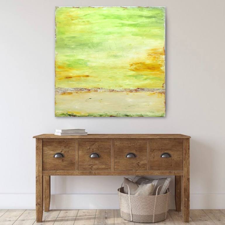 Original Abstract Beach Painting by Sabina D'Antonio