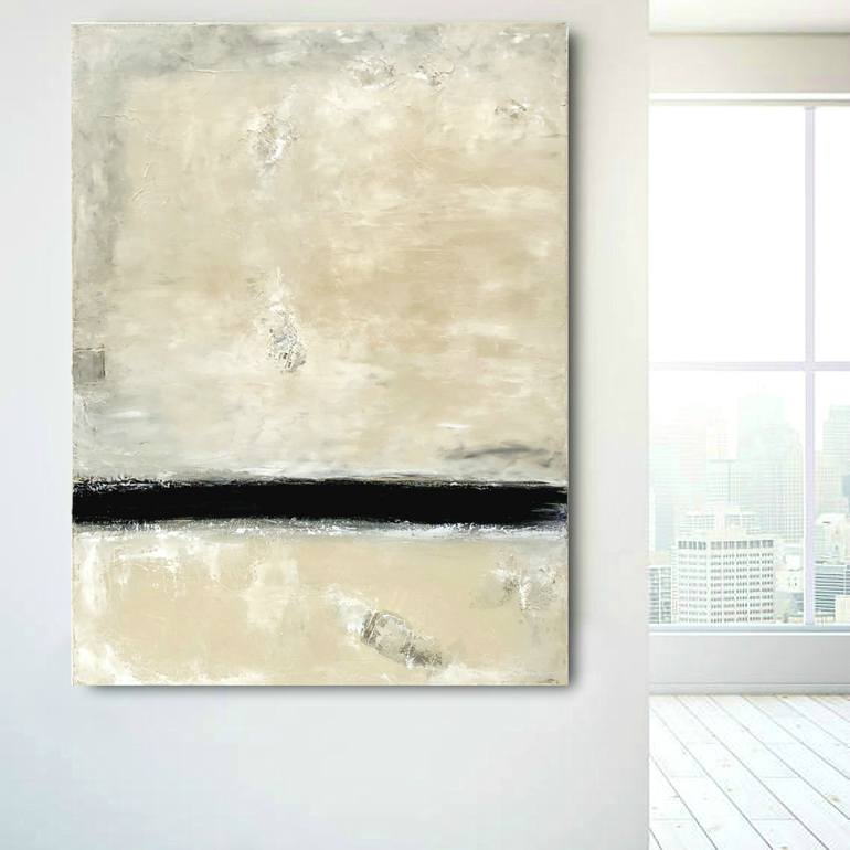 Original Abstract Beach Painting by Sabina D'Antonio