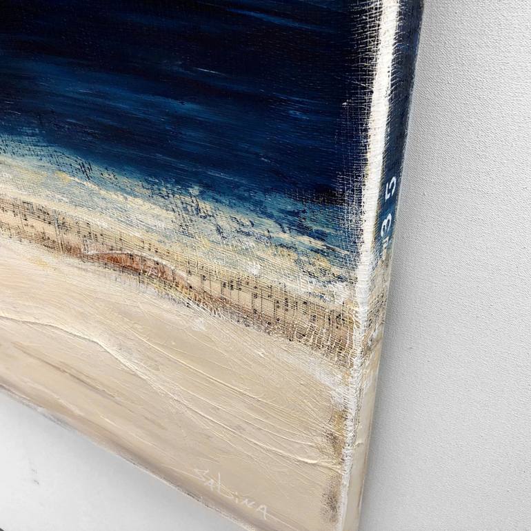 Original Abstract Beach Painting by Sabina D'Antonio