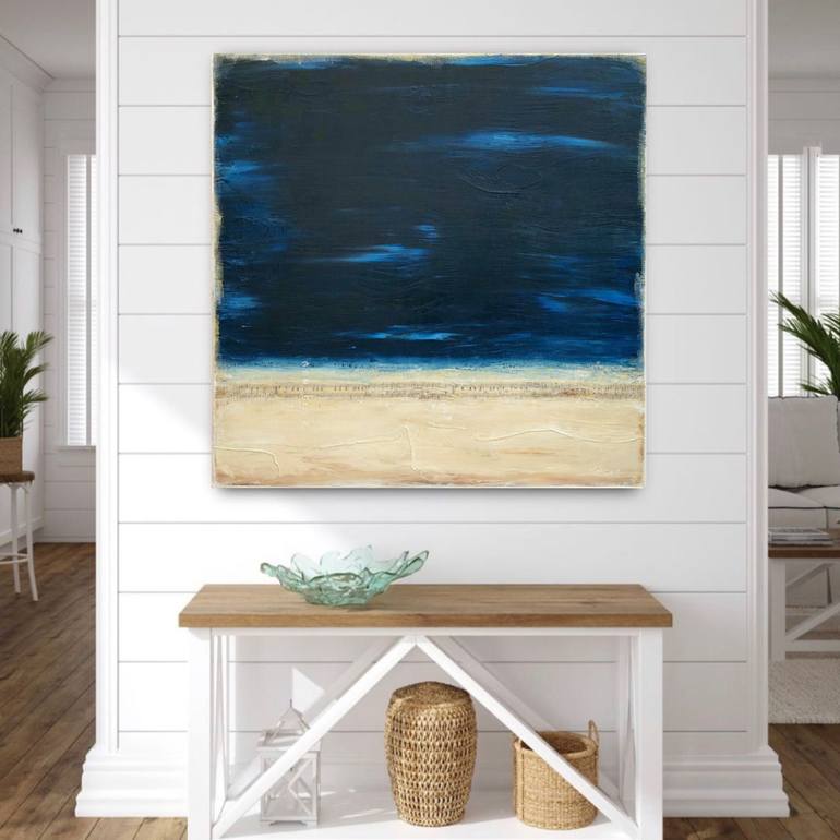 Original Abstract Beach Painting by Sabina D'Antonio