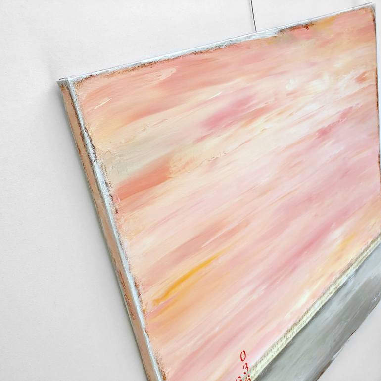 Original Abstract Beach Painting by Sabina D'Antonio