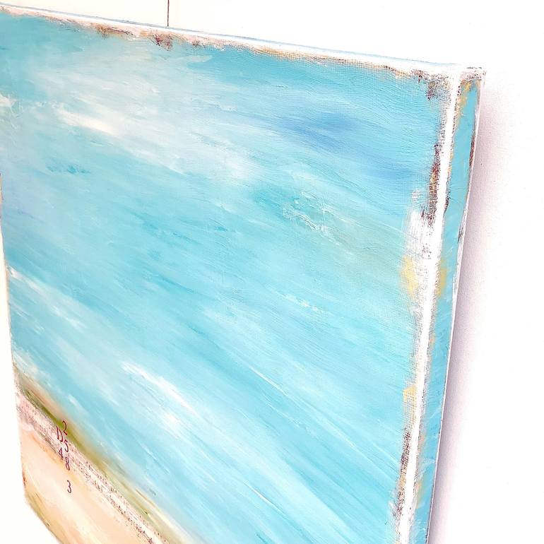 Original Abstract Beach Painting by Sabina D'Antonio