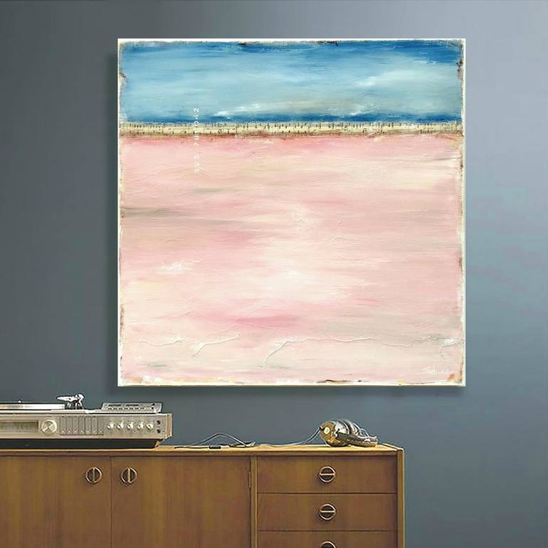 Original Abstract Beach Painting by Sabina D'Antonio