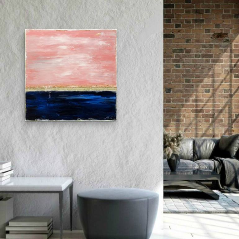 Original Abstract Beach Painting by Sabina D'Antonio