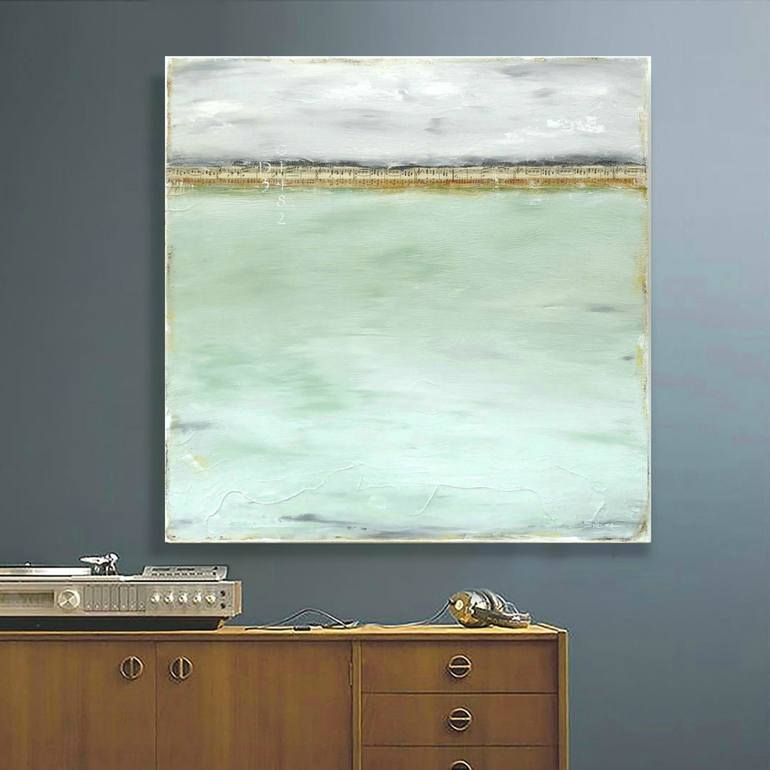 Original Abstract Beach Painting by Sabina D'Antonio