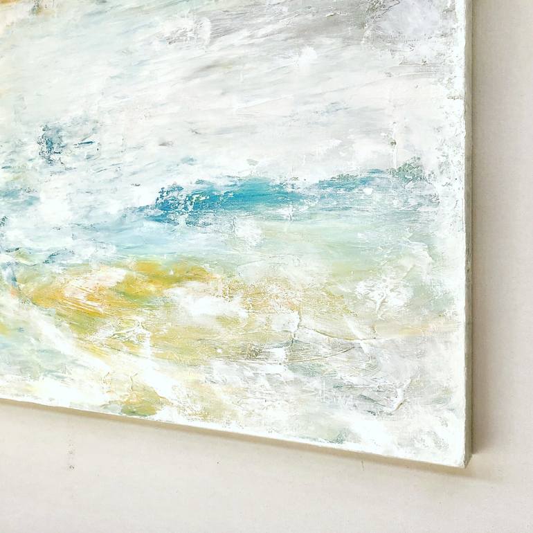 Original Abstract Beach Painting by Sabina D'Antonio