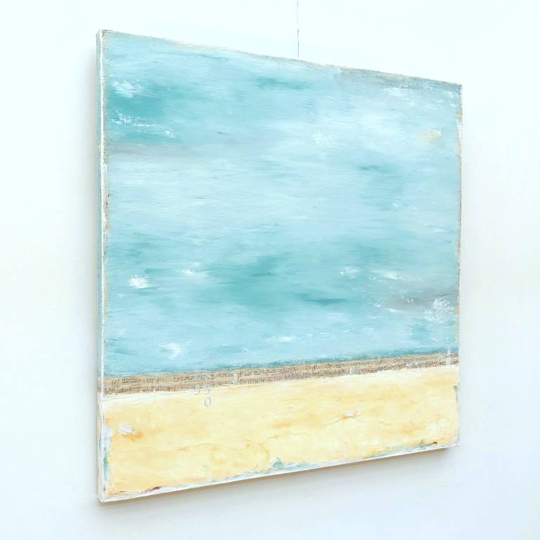 Original Abstract Beach Painting by Sabina D'Antonio