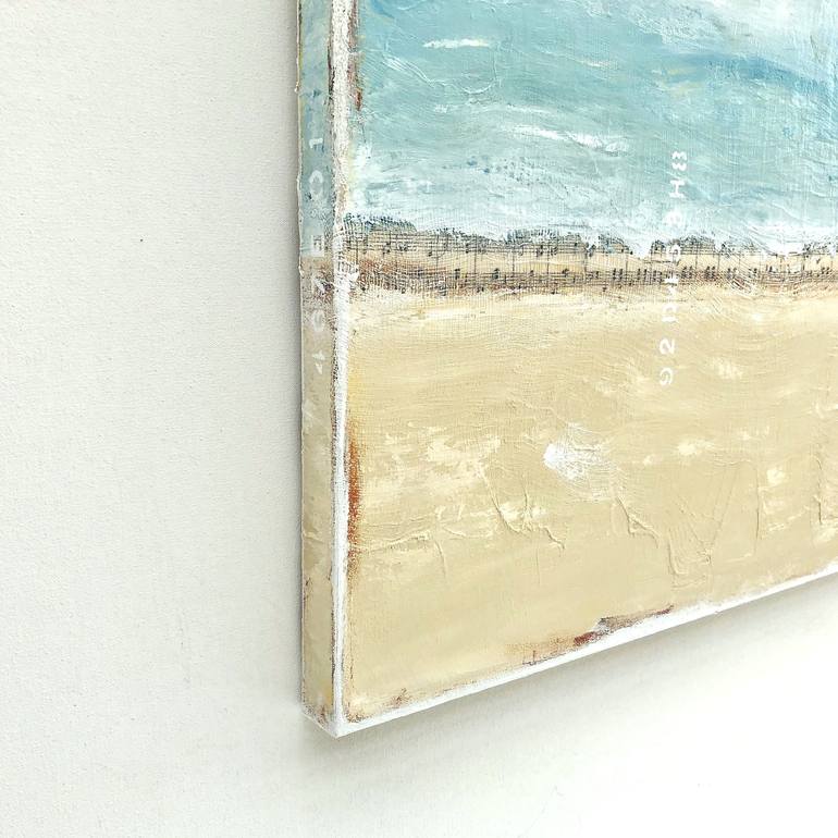 Original Abstract Beach Painting by Sabina D'Antonio