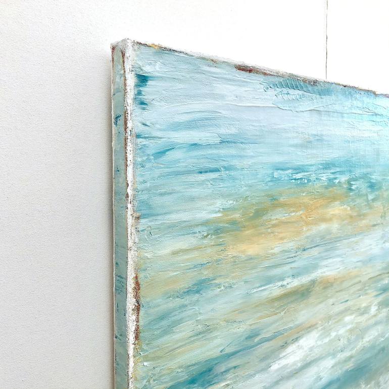 Original Abstract Beach Painting by Sabina D'Antonio