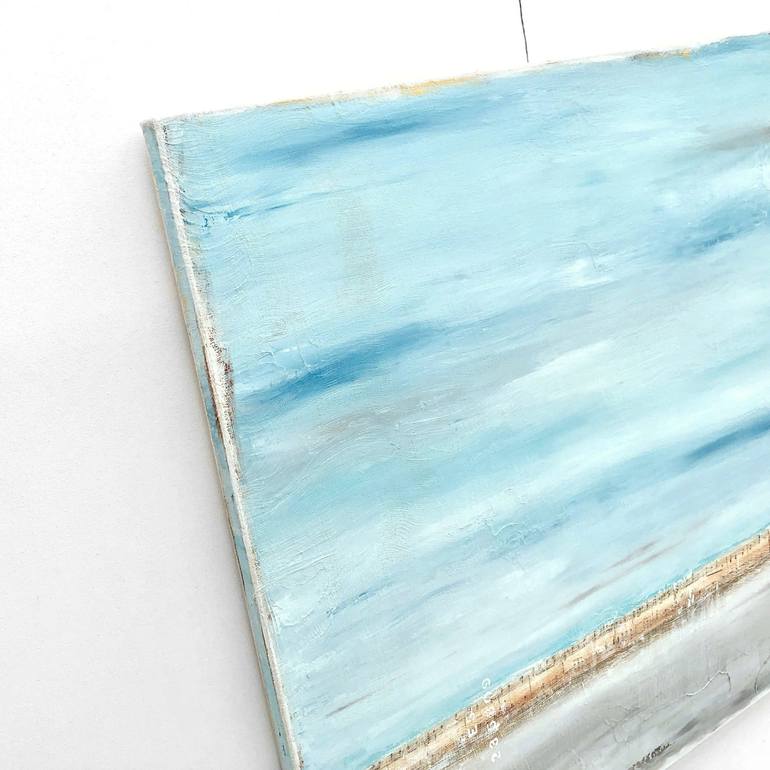 Original Abstract Beach Painting by Sabina D'Antonio