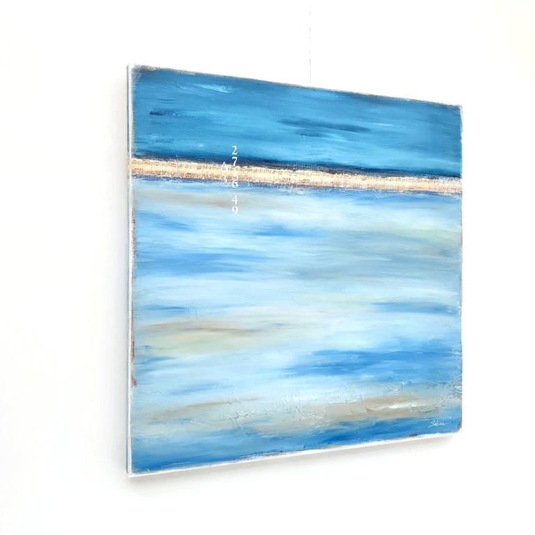 Original Abstract Beach Painting by Sabina D'Antonio