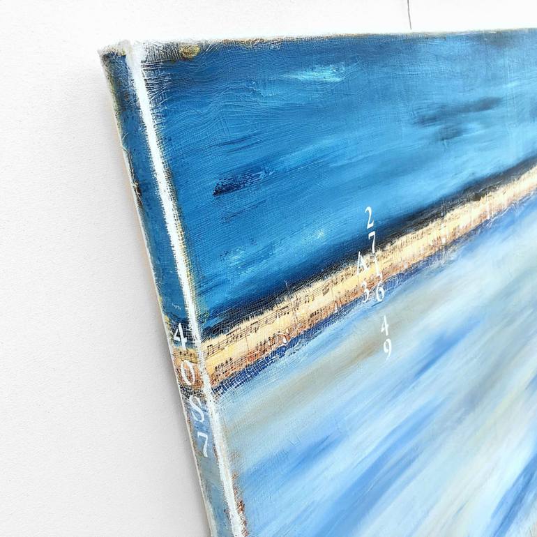 Original Abstract Beach Painting by Sabina D'Antonio