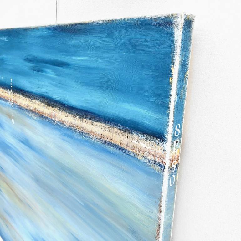 Original Abstract Beach Painting by Sabina D'Antonio