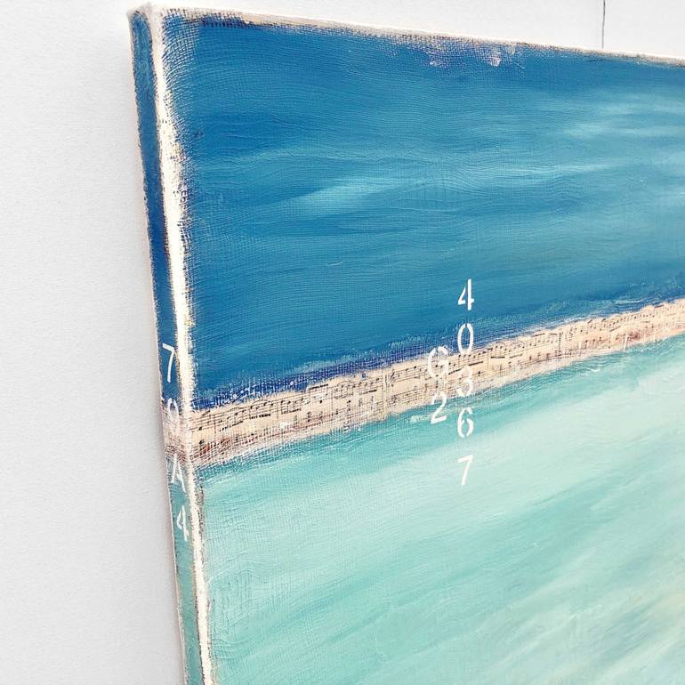 Original Abstract Seascape Painting by Sabina D'Antonio