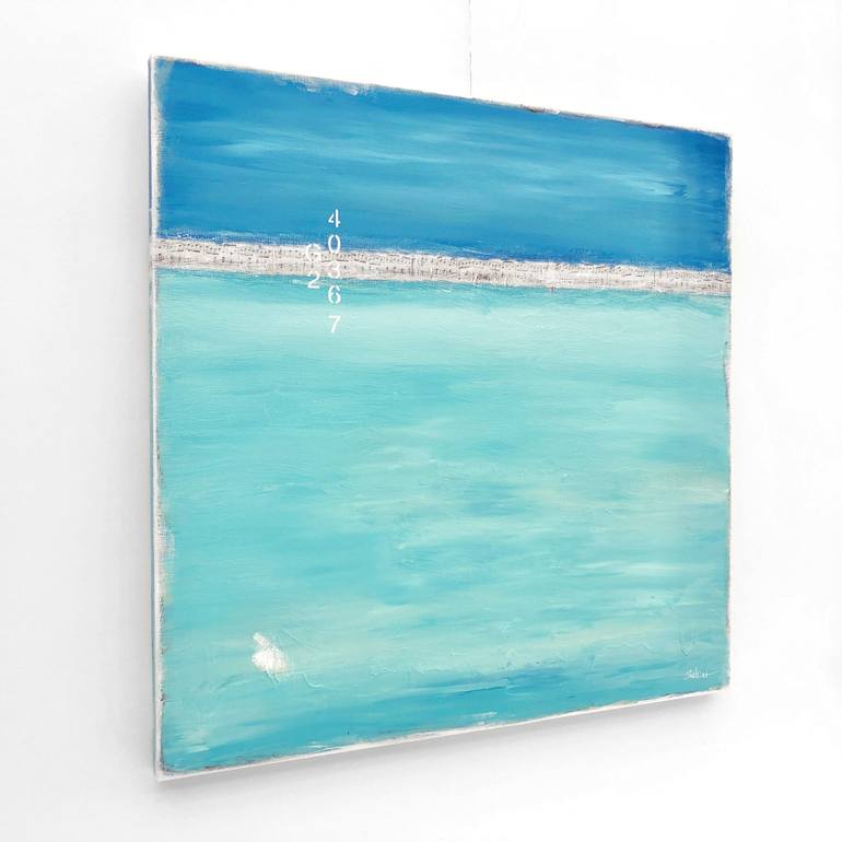 Original Abstract Seascape Painting by Sabina D'Antonio